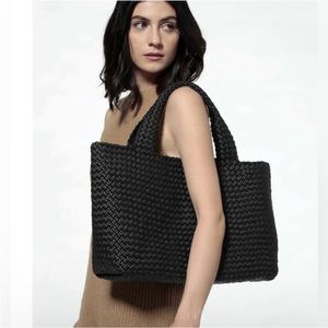 Falor Firenze Hand Woven Italian Leather Large Tote F7349T 100% AUTHENTIC NEW